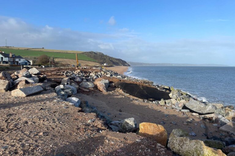 Storm battered South Devon coast faces long road to recovery