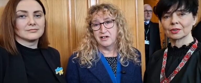 Ukrainian families share war trauma at Devon council