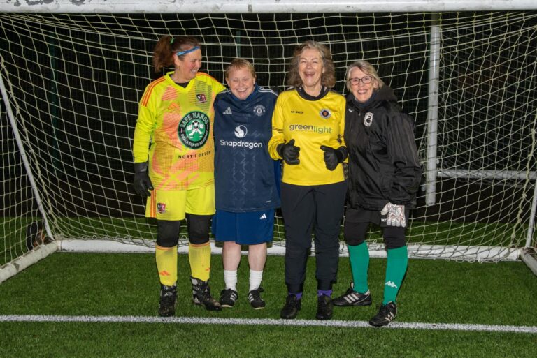 Goalkeepers v strikers showdown supports Exeter MND fighter