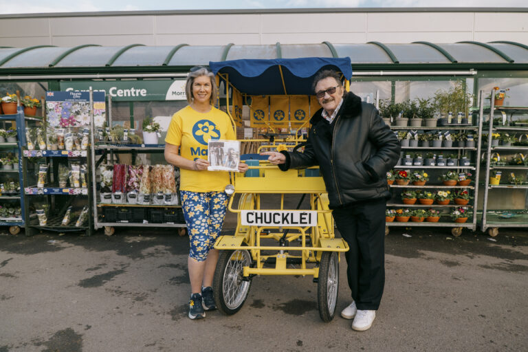 Paul Chuckle visits Exeter to thank hospice charity supporters