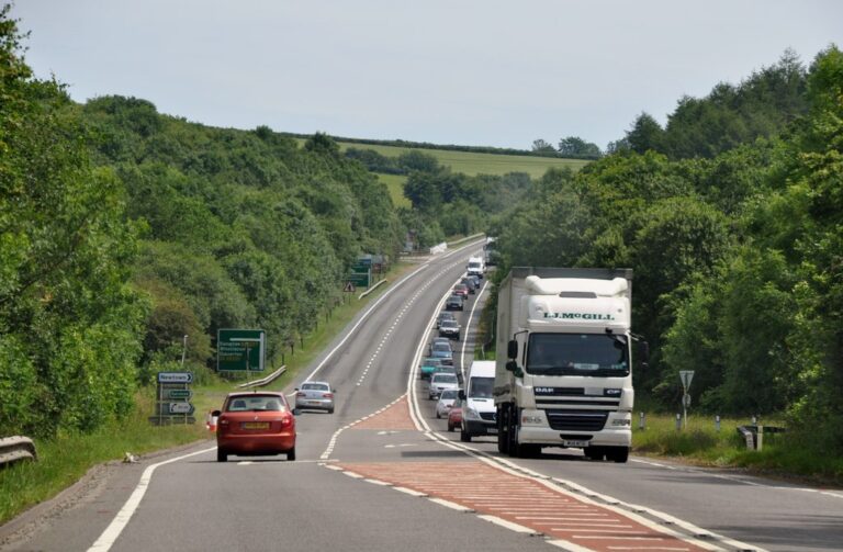 Drunk driver caught going wrong way on busy North Devon Link Road