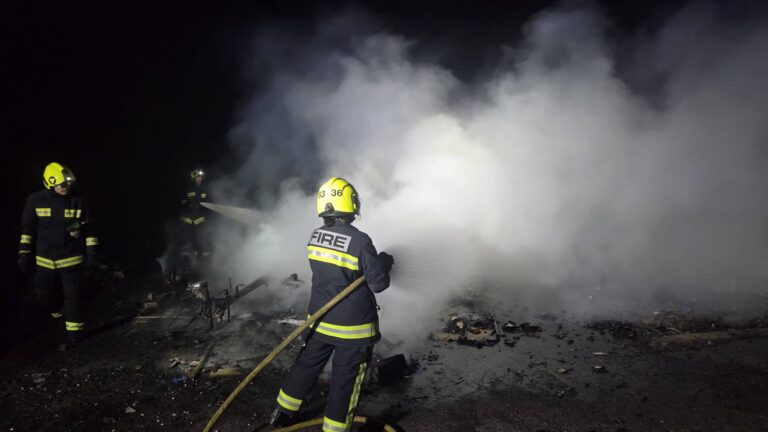 New firefighter faces first emergency during countryside blaze