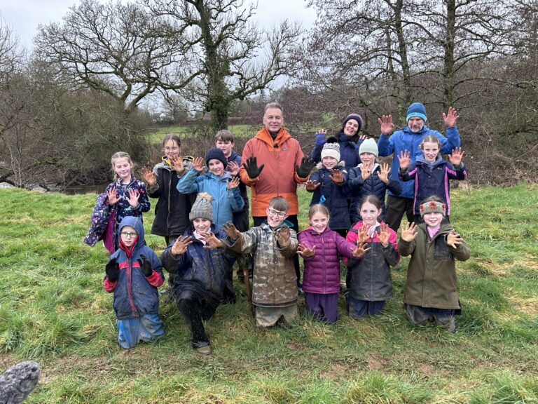 Pupils plant trees with Chris Packham in rewilding drive