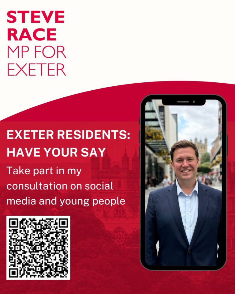 MP asks Exeter residents if under 16s should be banned from social media