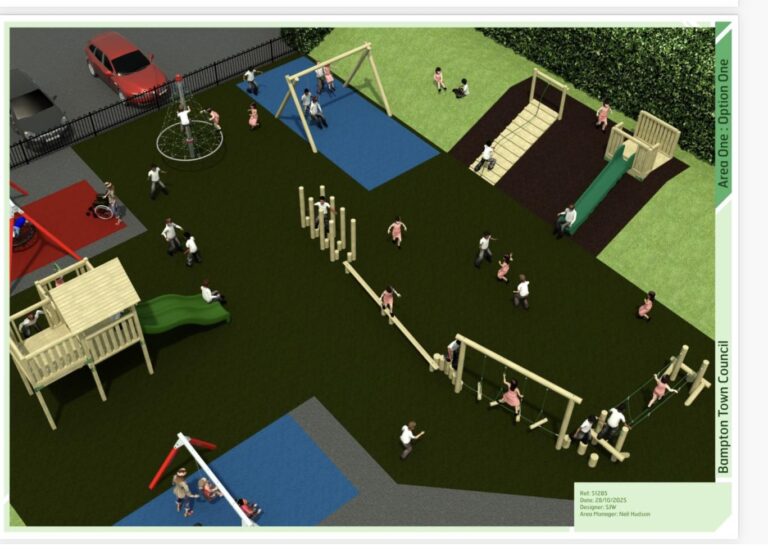 New Bampton play park set to rise as old Station Road site is replaced