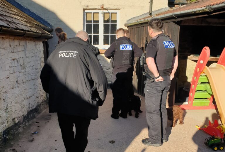 Man arrested as injured dog and pregnant beagle rescued in raid