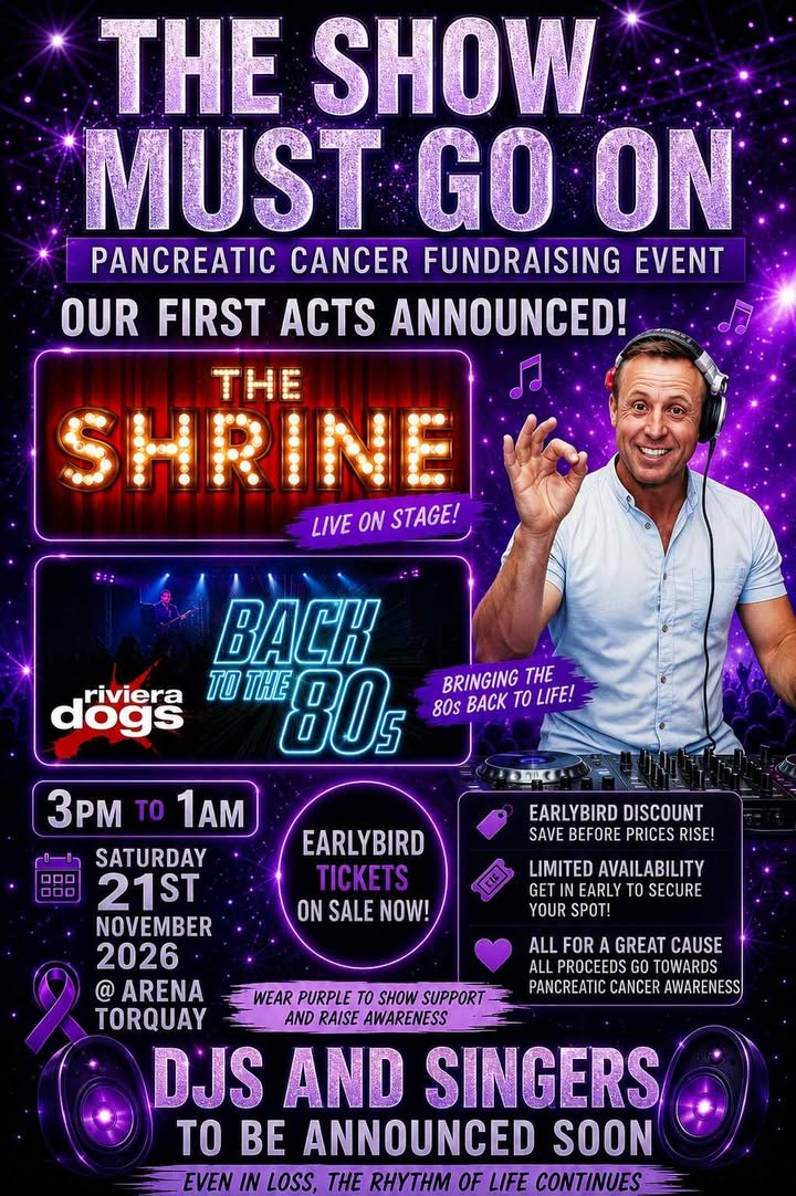 First acts revealed as Torquay charity music event launches ticket sales