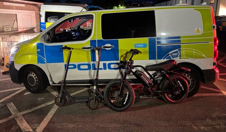 Police seize illegal e-bike and e-scooters in Torquay road crackdown