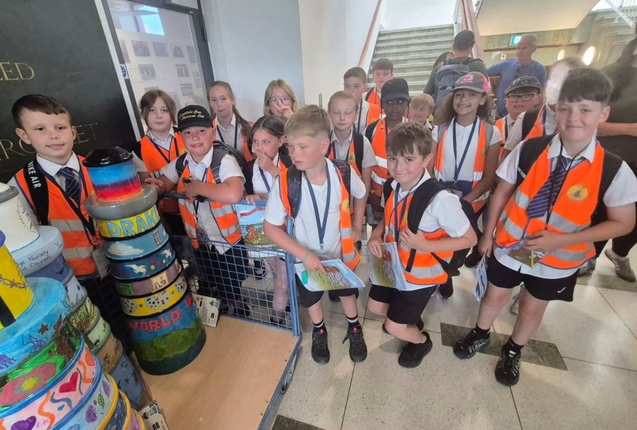 Drake pupils beam as colourful lighthouse joins major summer art trail